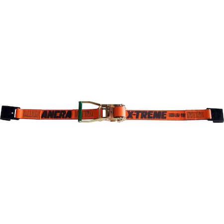 Ancra Mfg Strap Assy, Winch, X-Treme, 2 In. X 27 In. W/ 40891-18 Flat Hooks 45982-90-27